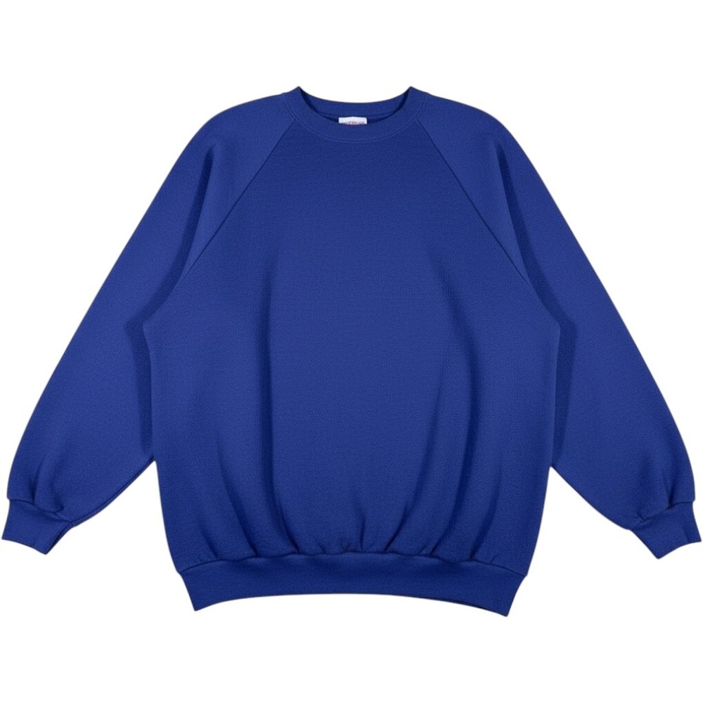 Vintage 90s Fruit of the Loom Blank Sweatshirt Mens XL Raglan Boxy Made In USA